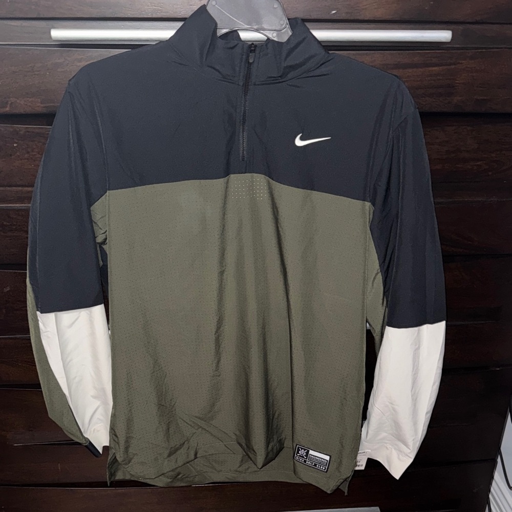 Nike Men's Black and Olive Windbreaker